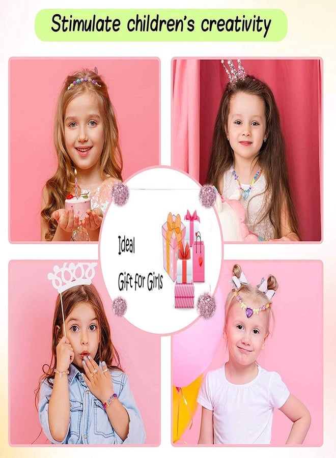 SHOPELLA مجموعة خرز شوبيلا لصنع المجوهرات، 570 قطعة، مجموعة خرز ملونة للأطفال لصنع الأساور والقلائد، ألعاب وأنشطة للبنات من عمر 6 إلى 12 سنة، متعددة الألوان - Image 4